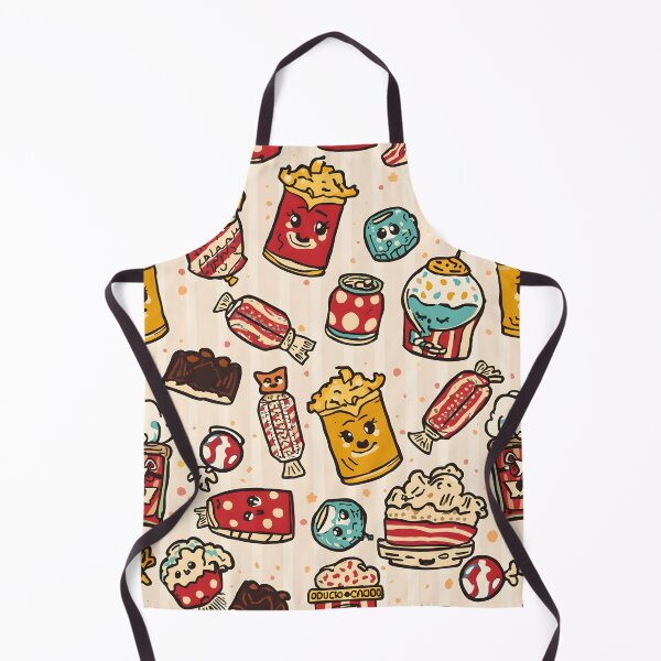 Item preview, Quirky Hand-Drawn Cinema Confections and Drink Doodle Pattern designed and sold by MoonlitDoodles1.
