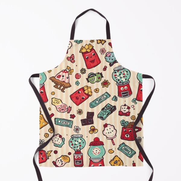 Item preview, Playful Doodle Gumball Machine and Fairground Sweets Pattern designed and sold by MoonlitDoodles1.