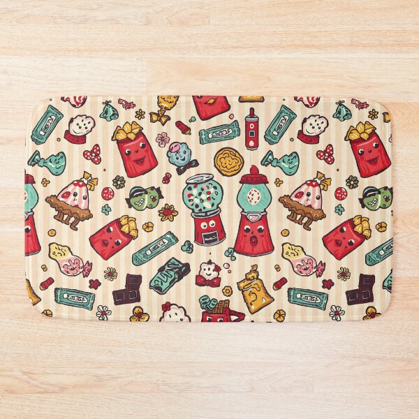 Item preview, Playful Doodle Gumball Machine and Fairground Sweets Pattern designed and sold by MoonlitDoodles1.
