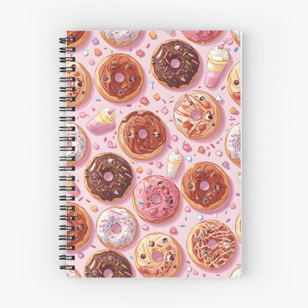 Item preview, Modern Kawaii Donuts and Milkshake Sweet Treats Pattern designed and sold by MoonlitDoodles1.