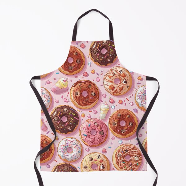 Item preview, Modern Kawaii Donuts and Milkshake Sweet Treats Pattern designed and sold by MoonlitDoodles1.