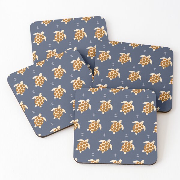 Item preview, Sea turtles on blue designed and sold by reneesillus.
