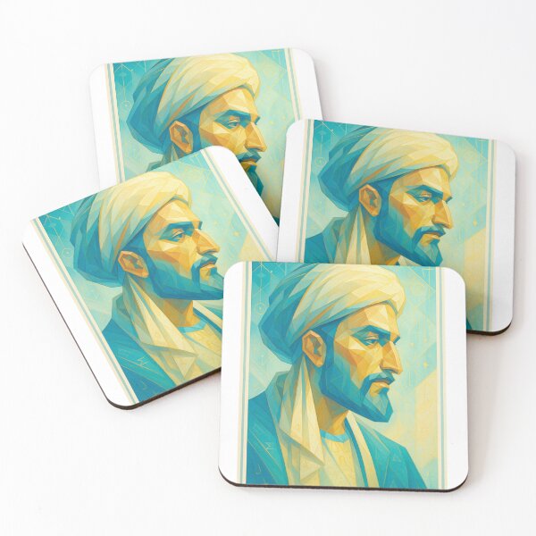 Item preview, Islamic Art Geometric Portrait | Arabic Scientist Pop Art Design designed and sold by MythicPattern.