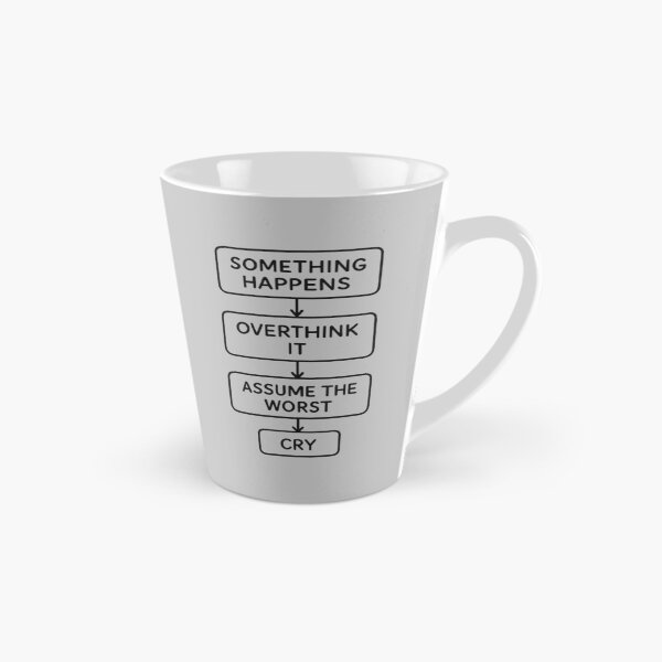 Item preview, Overthinking Flowchart Design designed and sold by MiLaKK.