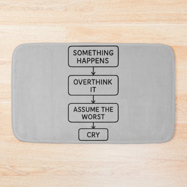 Item preview, Overthinking Flowchart Design designed and sold by MiLaKK.