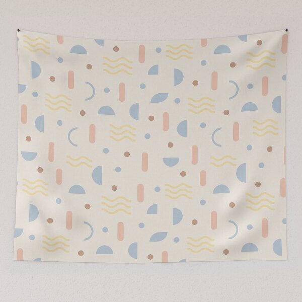 Item preview, Formas Suaves – Estampa Minimalista Feminina / Soft Shapes – Minimalist Retro Pattern designed and sold by HNDesignStudio.