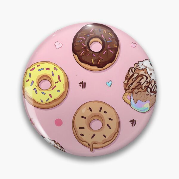 Item preview, Pink Kawaii Donuts, Sundae Cups, and Unicorn Sweets Pattern designed and sold by MoonlitDoodles1.