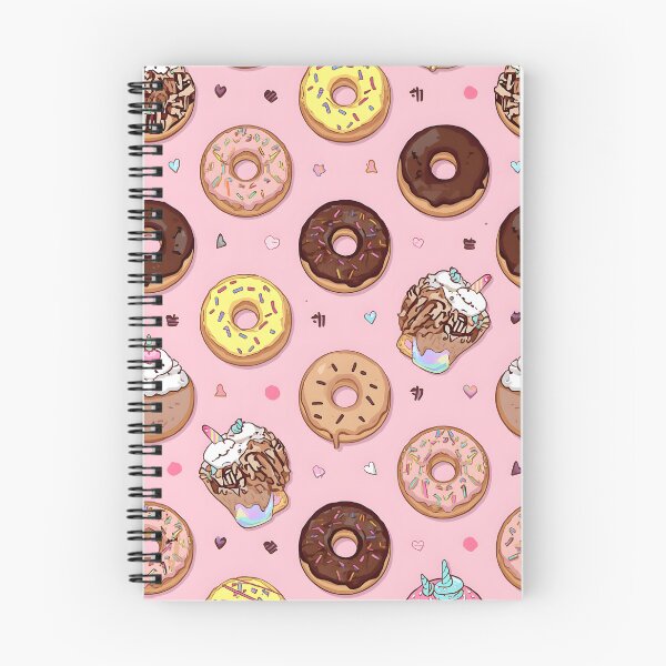 Item preview, Pink Kawaii Donuts, Sundae Cups, and Unicorn Sweets Pattern designed and sold by MoonlitDoodles1.