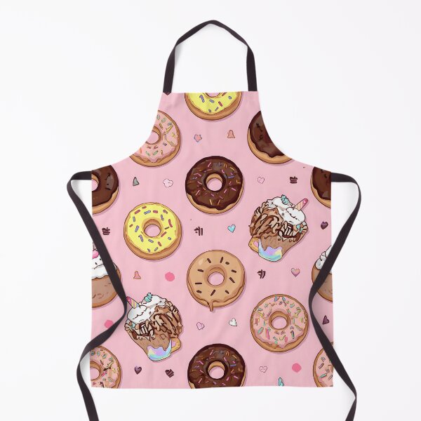 Item preview, Pink Kawaii Donuts, Sundae Cups, and Unicorn Sweets Pattern designed and sold by MoonlitDoodles1.