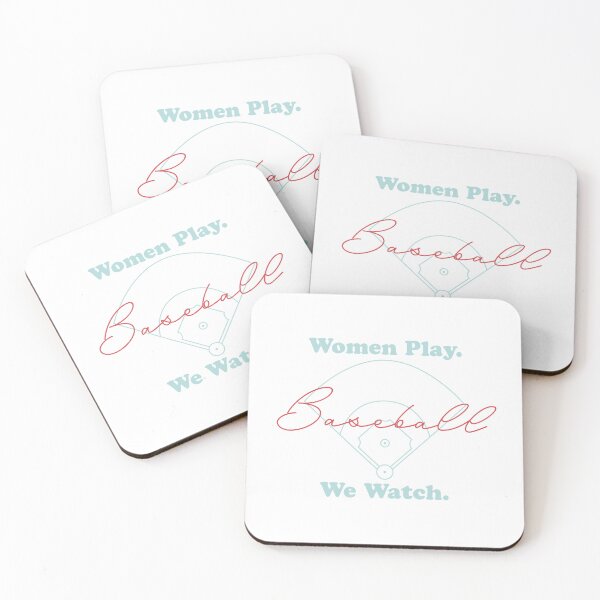 Item preview, Women Play. We Watch. | Baseball | designed and sold by Collegegirlfund.