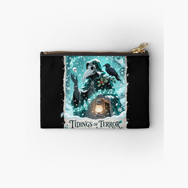 Item preview, Plague Doctor Caroling in a Snowstorm – Tidings of Terror and Joy designed and sold by BlackPrintMrket.