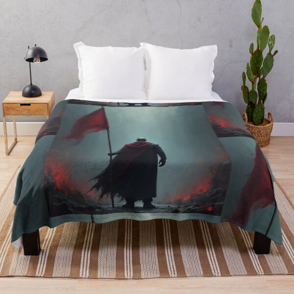 Item preview, Dark Fantasy Warrior with Red Flag designed and sold by زينتريتي.