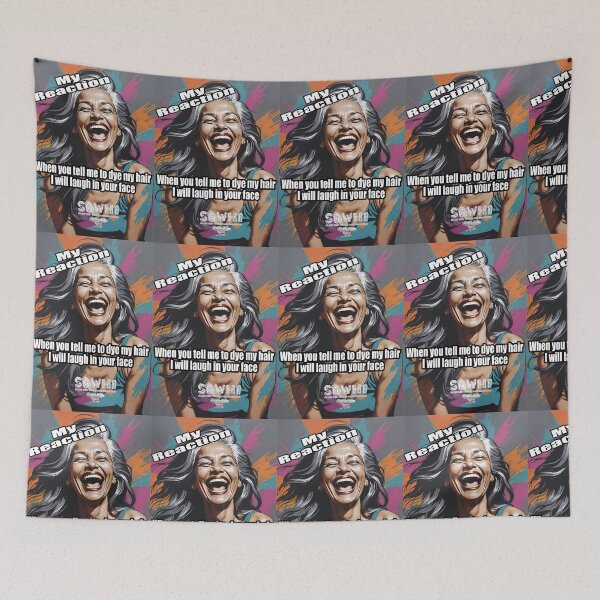 Item preview, My Reaction when you tell me to dye my hair I will laugh in your face [ South Asian Sister} designed and sold by markyboyce247.