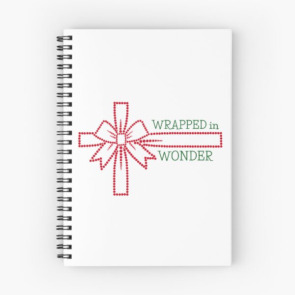 Aperçu de l'œuvre Emballé dans une merveille Nœud de Noël Art à pois créée et vendue par Cardiff Creative.