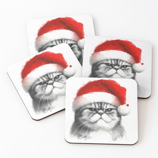 Item preview, Grumpy Cat Santa Hat designed and sold by Visual Nomad Club.