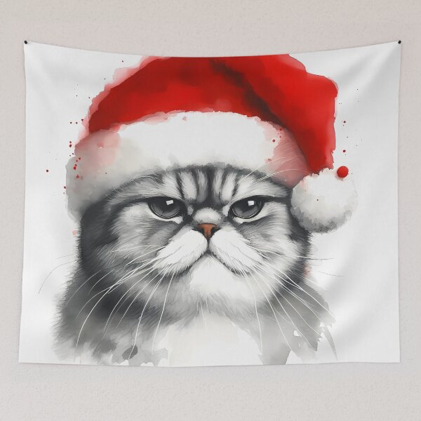Item preview, Grumpy Cat Santa Hat designed and sold by Visual Nomad Club.