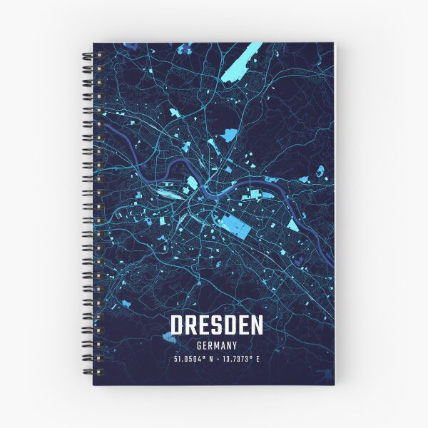 Item preview, Dresden Midnight City Map designed and sold by HomeLivingCo.