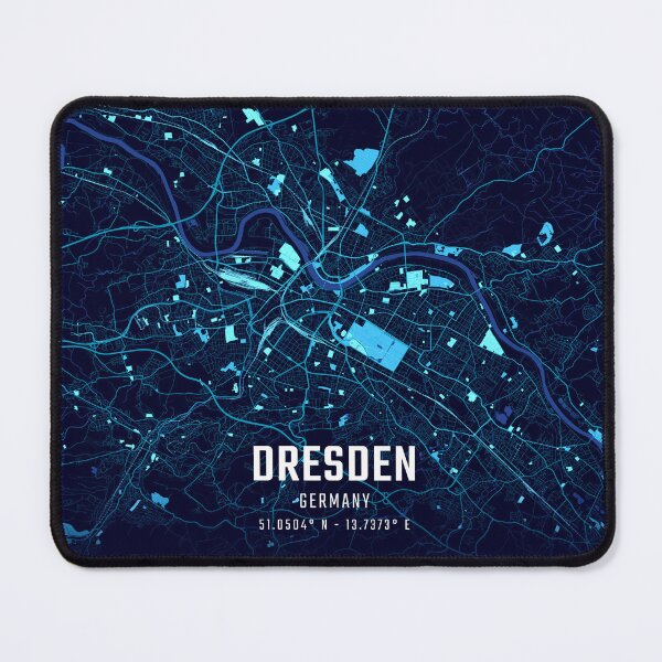 Item preview, Dresden Midnight City Map designed and sold by HomeLivingCo.