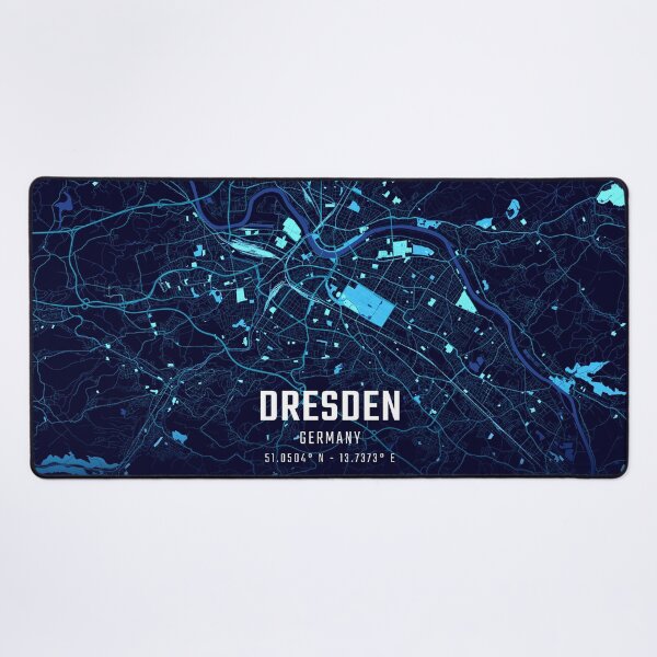 Item preview, Dresden Midnight City Map designed and sold by HomeLivingCo.