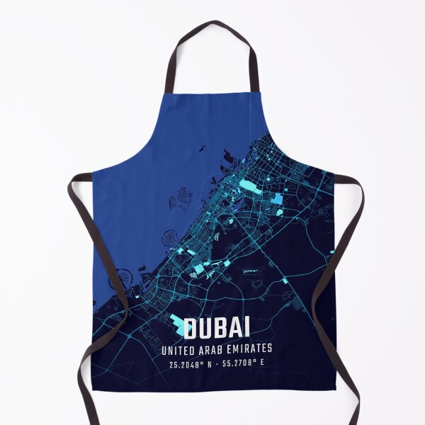 Item preview, Dubai Midnight City Map designed and sold by HomeLivingCo.