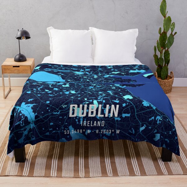 Item preview, Dublin Midnight City Map designed and sold by HomeLivingCo.