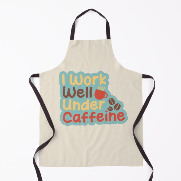 Item preview, I work well under caffeine lettering designed and sold by SweetberryHouse.