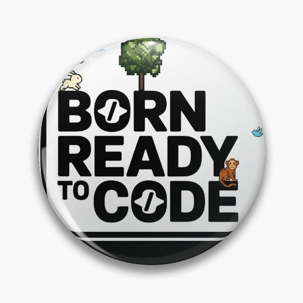 Item preview, Born Ready to Code – Minimal Pixel Forest Game Design designed and sold by DreamVibeShirt.