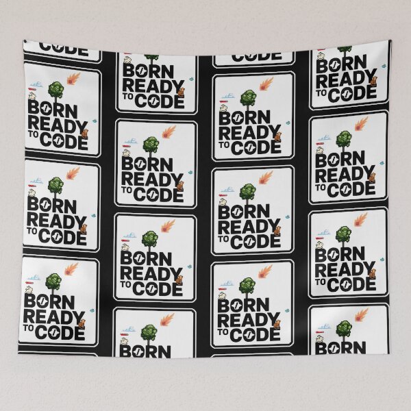 Item preview, Born Ready to Code – Minimal Pixel Forest Game Design designed and sold by DreamVibeShirt.