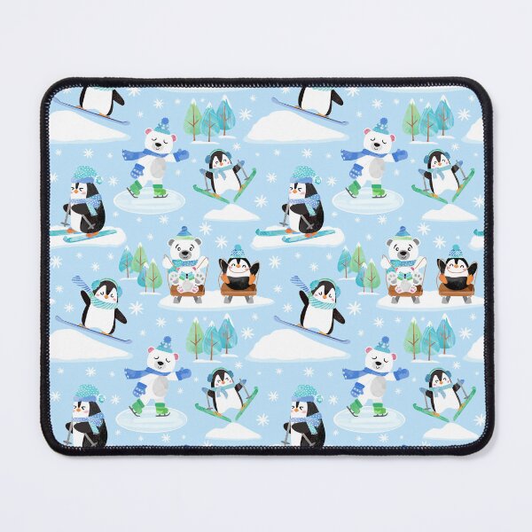 Item preview, Pingüino Oso Polar Deportes de Invierno designed and sold by SamAnnDesigns.