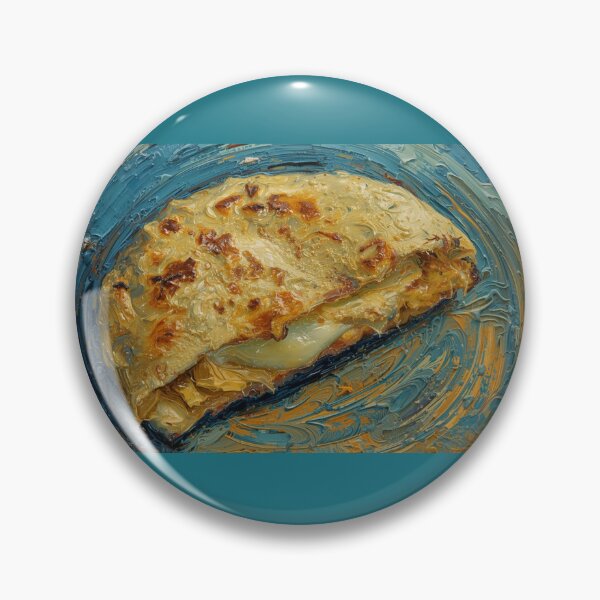 Item preview, Salvadoran Pupusa Artwork - Vincent van Gogh Inspired Food Illustration designed and sold by coolcreativeco.