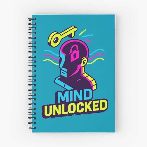 Item preview, Mind Unlocked — Neon Retro Inspiration Art designed and sold by DSGIN4YOU.