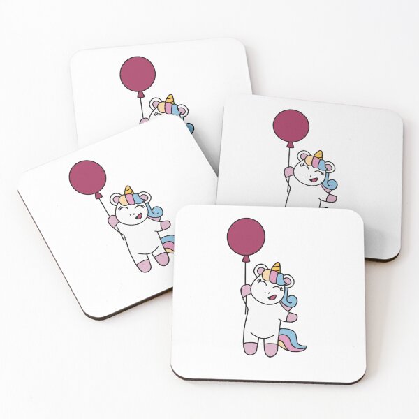 Item preview, Unicorn red balloon designed and sold by PinkieLotus.