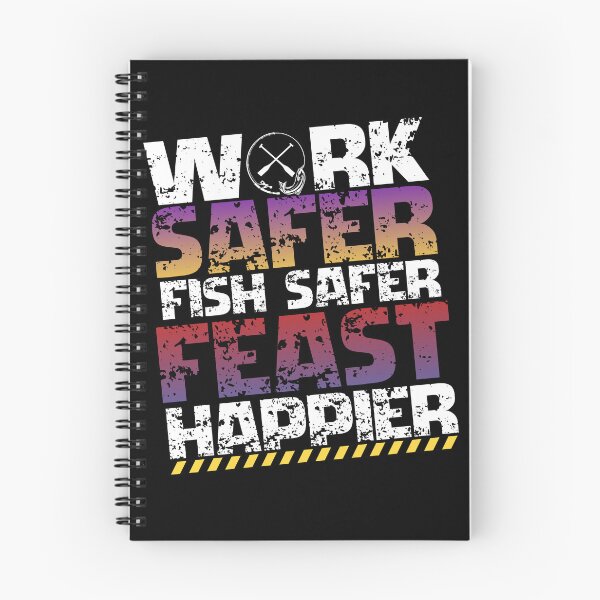 Item preview, Work Safer Fish Safer Feast Happier – Safety Fishing Thanksgiving designed and sold by PeteLawliiet.