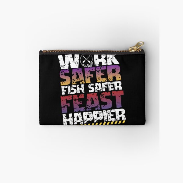 Item preview, Work Safer Fish Safer Feast Happier – Safety Fishing Thanksgiving designed and sold by PeteLawliiet.
