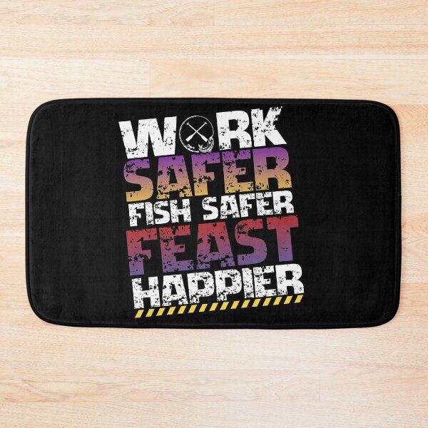 Item preview, Work Safer Fish Safer Feast Happier – Safety Fishing Thanksgiving designed and sold by PeteLawliiet.