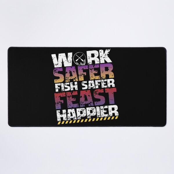 Item preview, Work Safer Fish Safer Feast Happier – Safety Fishing Thanksgiving designed and sold by PeteLawliiet.