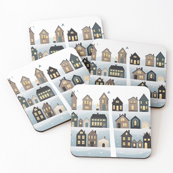Item preview, Tiny Santa Village – Cozy Minimal Christmas Town designed and sold by ProjectYes.