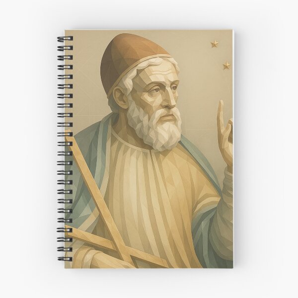 Item preview, Greek Mathematician Euclid Geometric Art History Poster designed and sold by MythicPattern.
