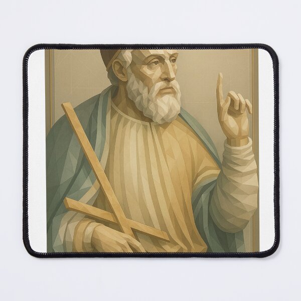 Item preview, Greek Mathematician Euclid Geometric Art History Poster designed and sold by MythicPattern.