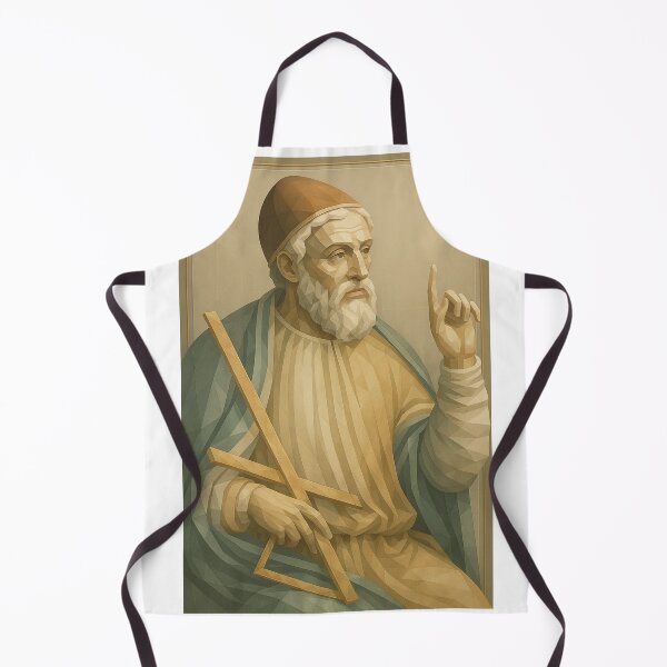 Item preview, Greek Mathematician Euclid Geometric Art History Poster designed and sold by MythicPattern.