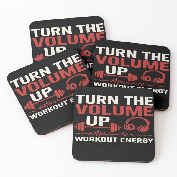 Item preview, Turn the Volume Up – Workout Energy Motivation | Fitness Music Vibes Design designed and sold by fabricutie.
