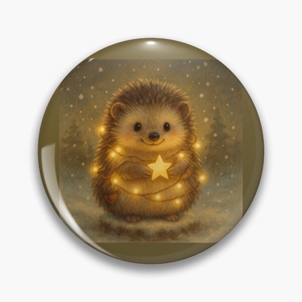 Item preview, Hollyglow Hedgehog – Winter Star Lights designed and sold by GeoWild Designs.