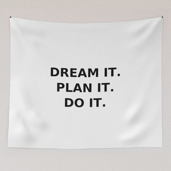 Item preview, Minimalist “Dream Plan Do” Quote – Modern Motivational Wall Art designed and sold by SensoriStudio.
