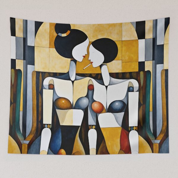 Item preview, Mannequin Lovers on a Love Seat 3 designed and sold by NickWhittleArt.