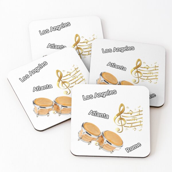 Item preview, Music Instruments into Digital Art: Percussions Bongoes designed and sold by QuasarDigitalSurrealism.