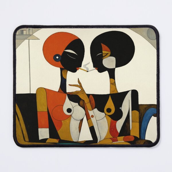 Item preview, Mannequin Lovers Smoking on a Love Seat 4 designed and sold by NickWhittleArt.