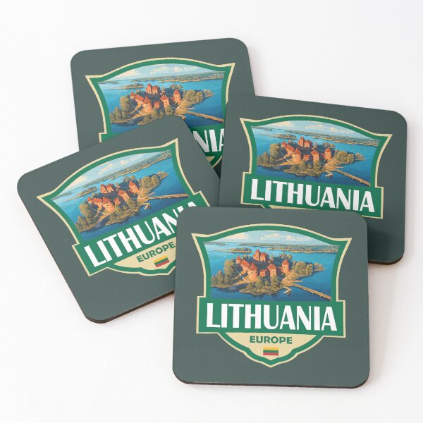 Item preview, Lithuania Illustration Retro Badge designed and sold by KrisSidDesigns.