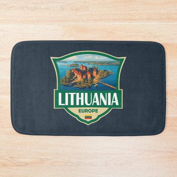 Item preview, Lithuania Illustration Retro Badge designed and sold by KrisSidDesigns.