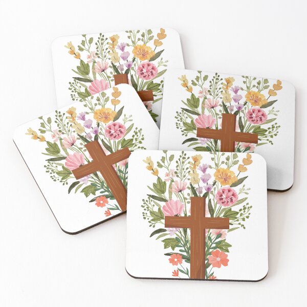 Item preview, blooming cross designed and sold by coolcreativeco.
