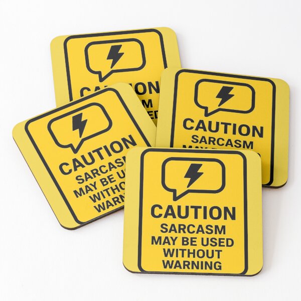 Item preview, Warning Sarcasm Label Design designed and sold by MiLaKK.